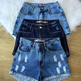 Kit 3 shorts jeans feminino