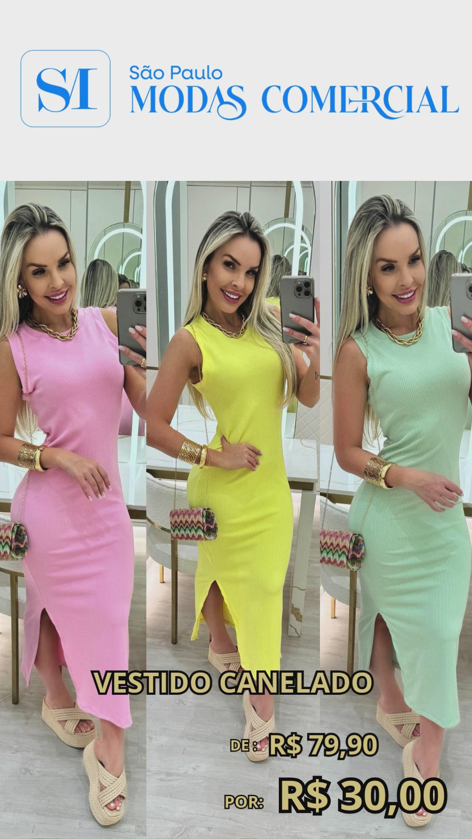 VESTIDO CANELADO 003